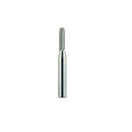 Morse Carbide Burr, General Purpose Premium, Series 5970, Radius, 316 Head Dia, 12 Length of Cut, 2 59601